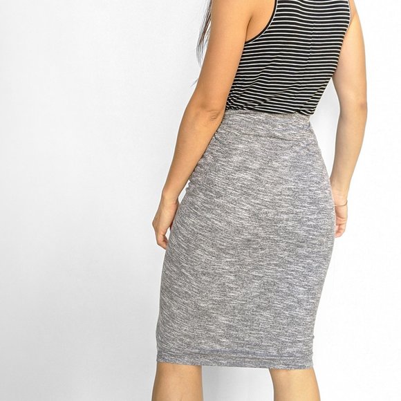 Bar III gray wrap pencil skirt size xxs - Picture 4 of 5